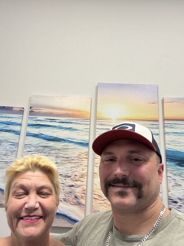 Kara with a client